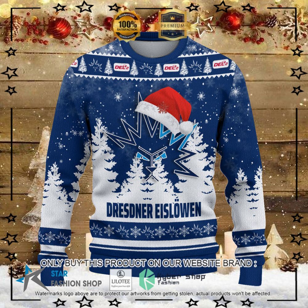 dresdner eislwen blue white christmas sweater limited editiono4zgl