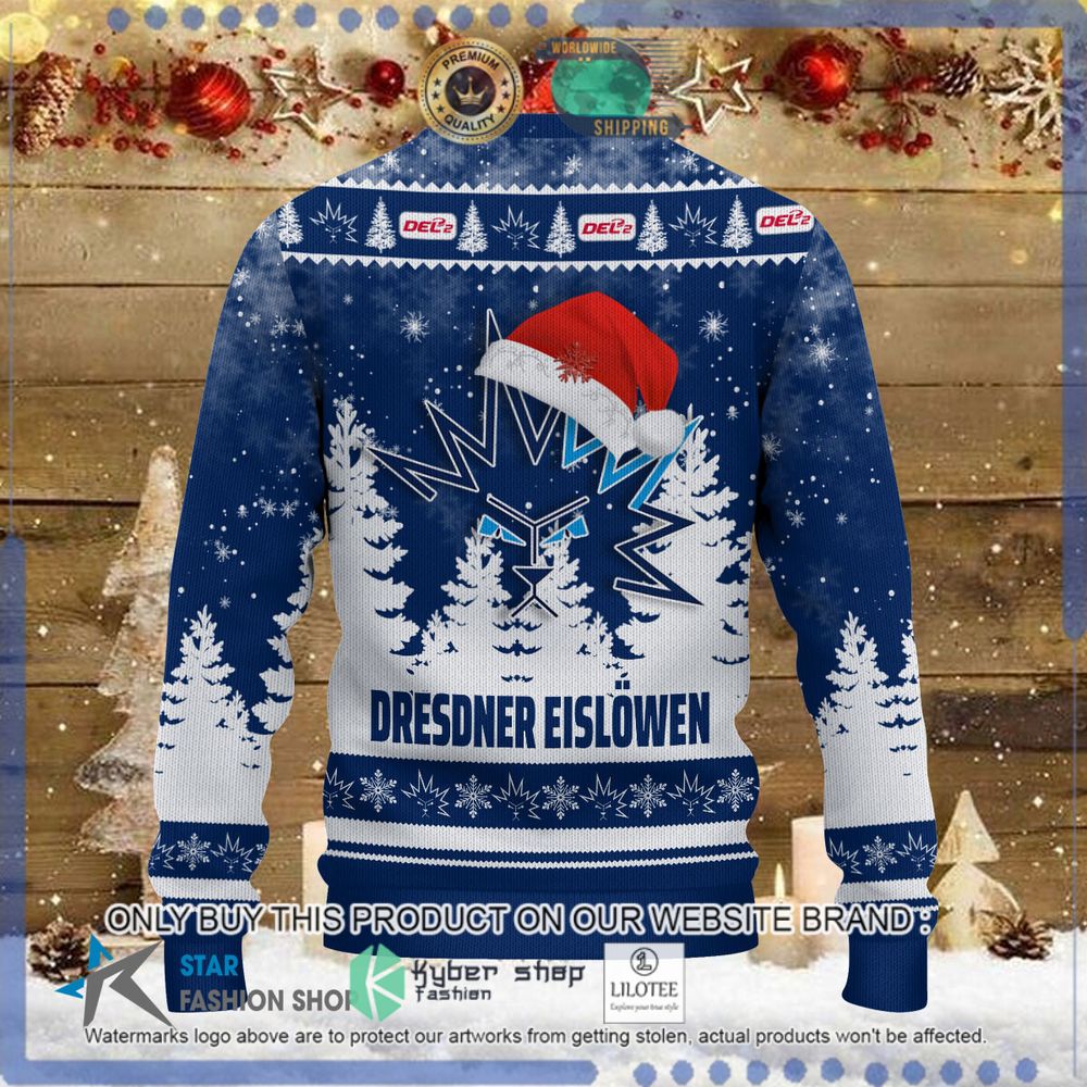 dresdner eislwen blue white christmas sweater limited editionv8fm0