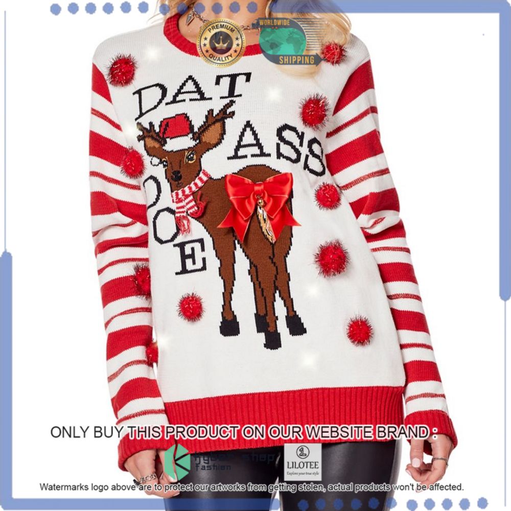 lightup dat ass doe christmas sweater limited editioncyfjq