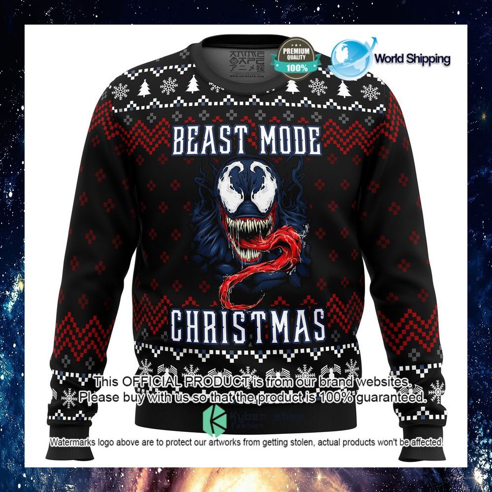 marvel venom beast mode christmas christmas sweater limited editionen4t2