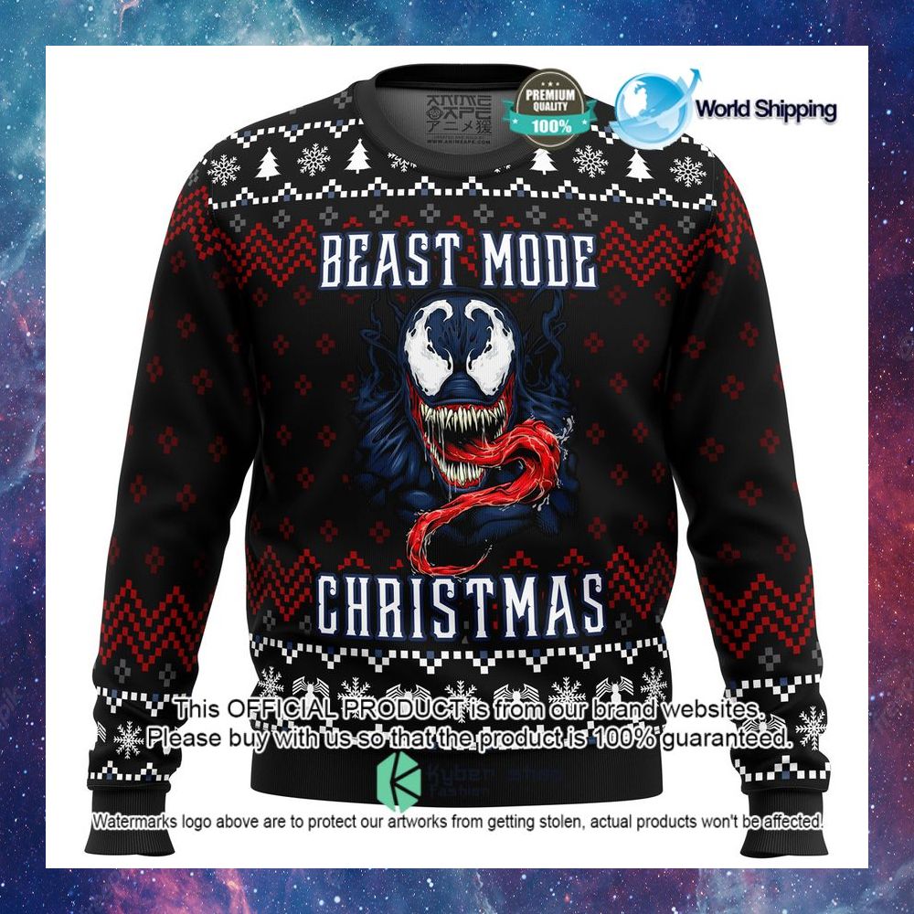 marvel venom beast mode christmas christmas sweater limited editionrszg4