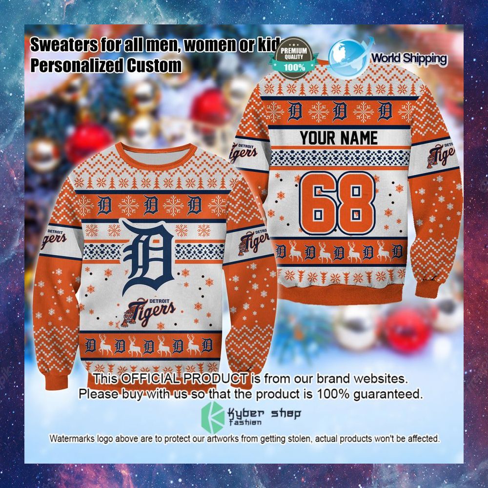 mlb detroit tigers personalized christmas sweater limited editiona2n9b