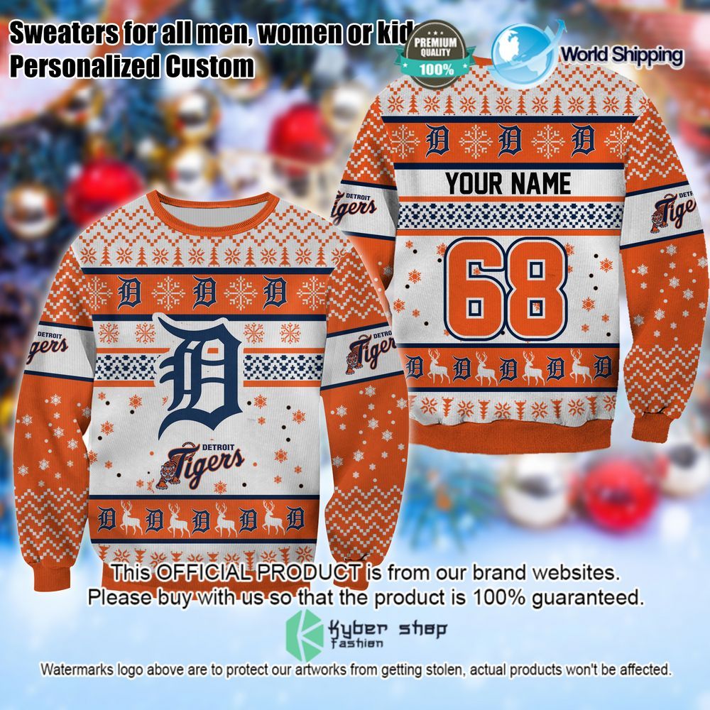 mlb detroit tigers personalized christmas sweater limited editionzwesr