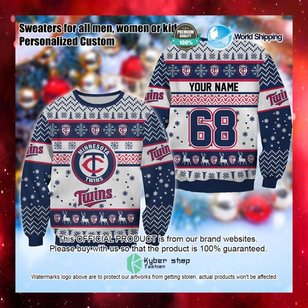 mlb minnesota twins personalized christmas sweater limited edition8a5ro