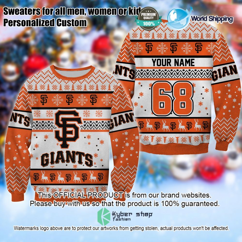 mlb san francisco giants personalized christmas sweater limited editiond4nio
