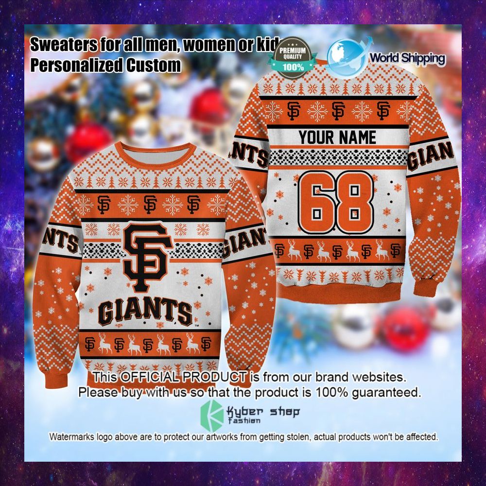 mlb san francisco giants personalized christmas sweater limited editionirqta