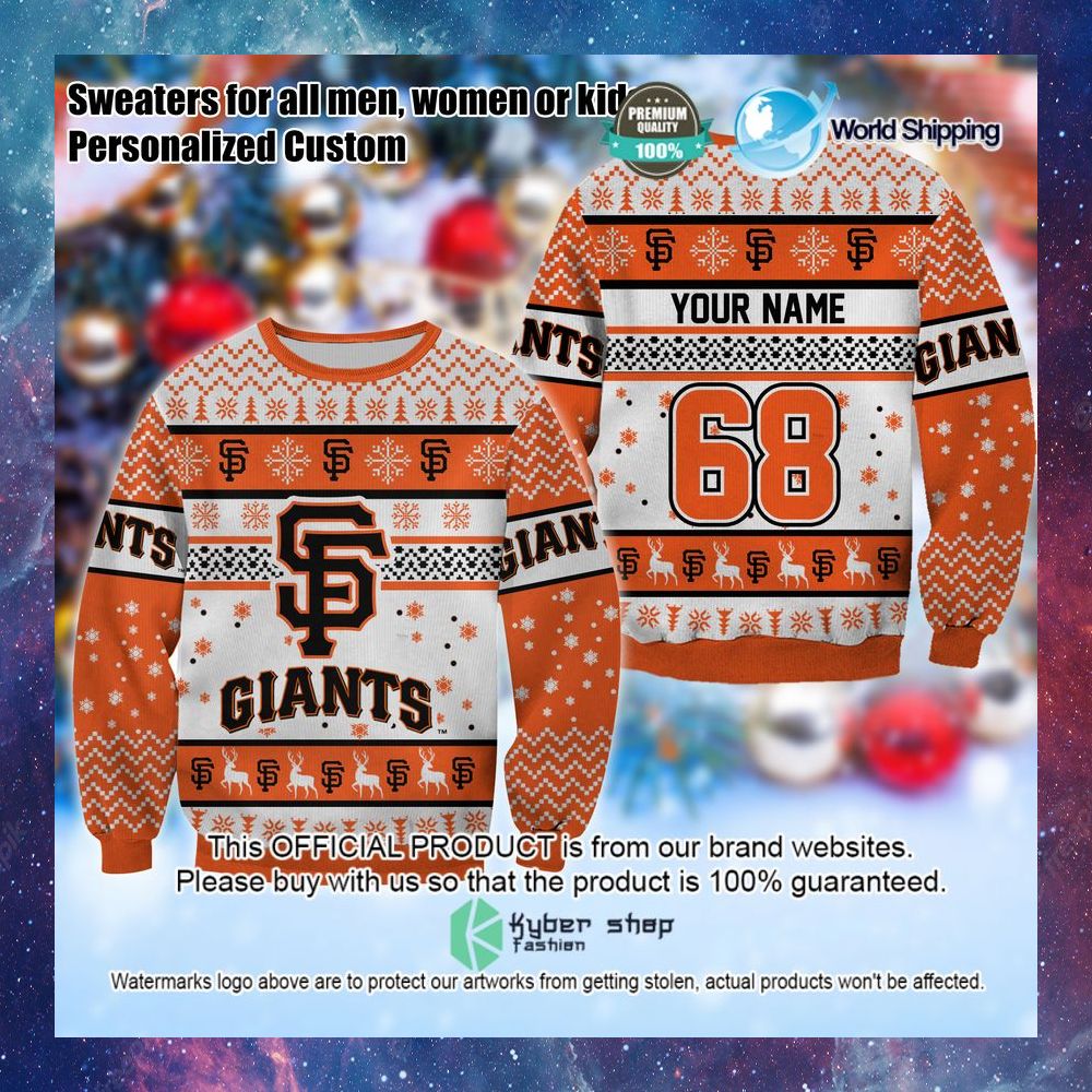 mlb san francisco giants personalized christmas sweater limited editionz9oek