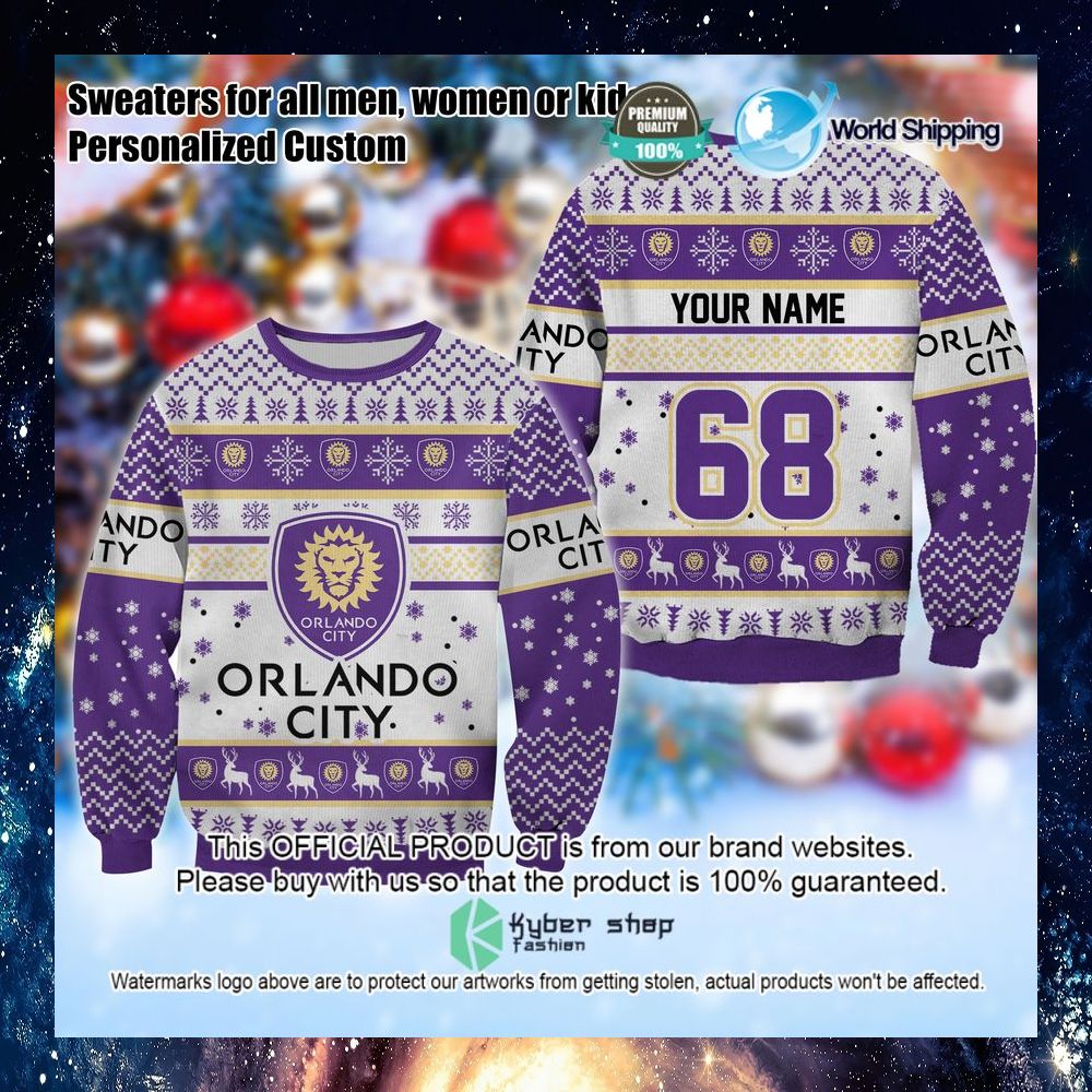mls orlando city sc personalized christmas sweater limited edition9zmfl