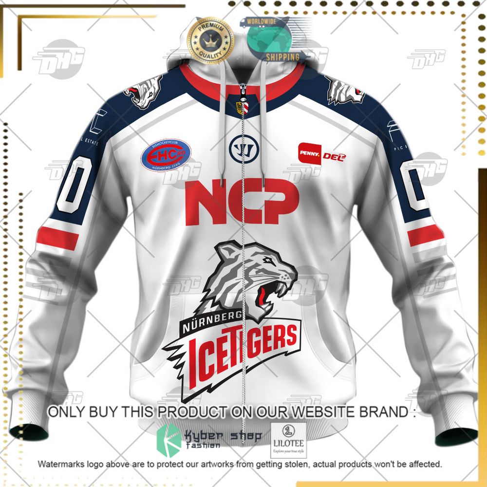 personalized del nurnberg ice tigers white navy 3d hoodie shirt limited editionucrum