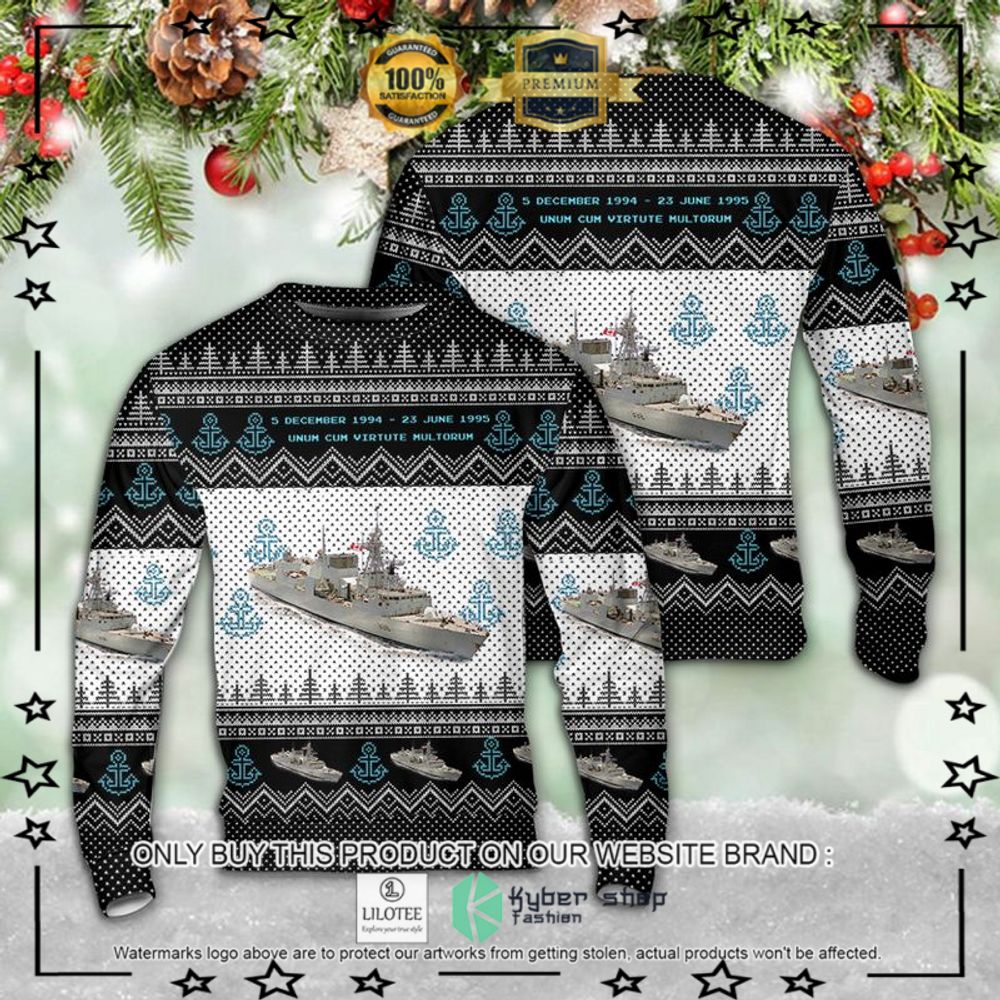 royal canadian navy hmcs winnipeg ffh 338 christmas sweater limited editionzp6vy
