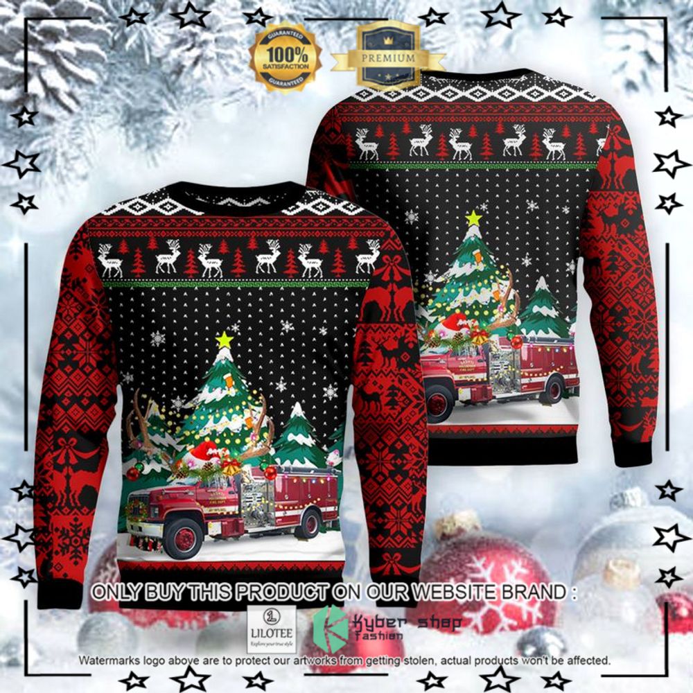 taylorsville north carolina vashti volunteer fire department christmas sweater limited