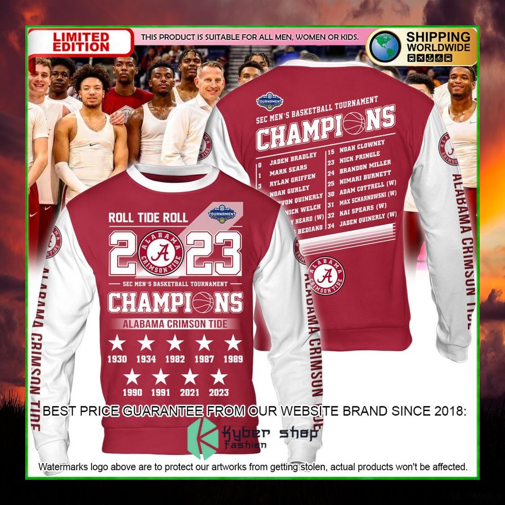 alabama crimson tide roll tide 2023 champions hoodie shirt limited edition oyqsd