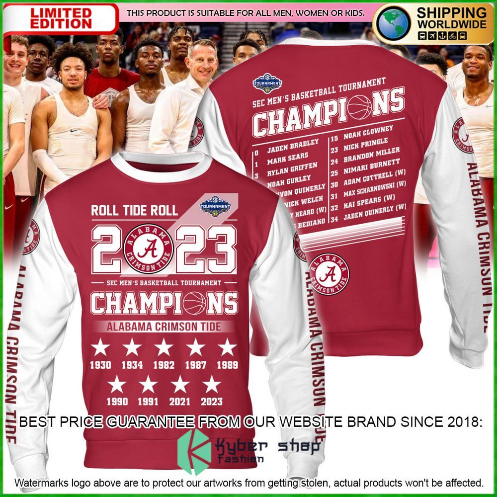 alabama crimson tide roll tide 2023 champions hoodie shirt limited edition skzlw