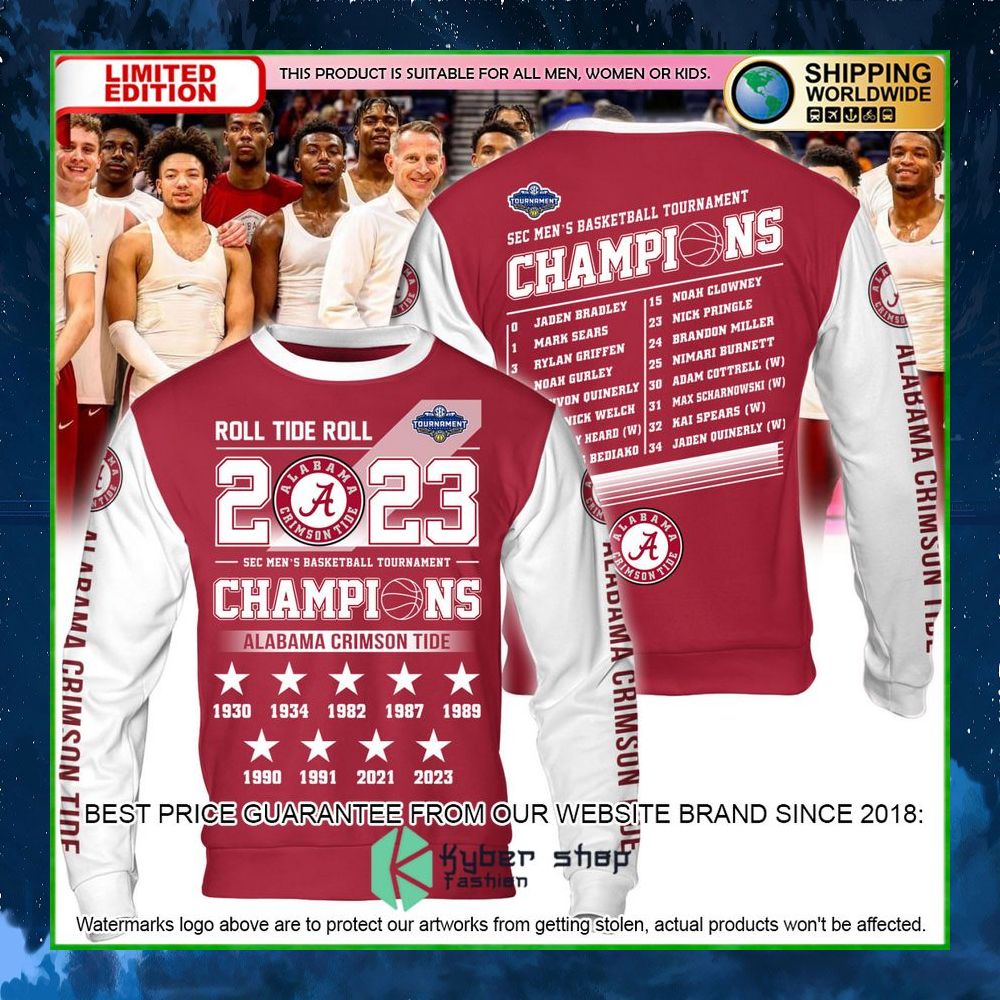 alabama crimson tide roll tide 2023 champions hoodie shirt limited edition vavan