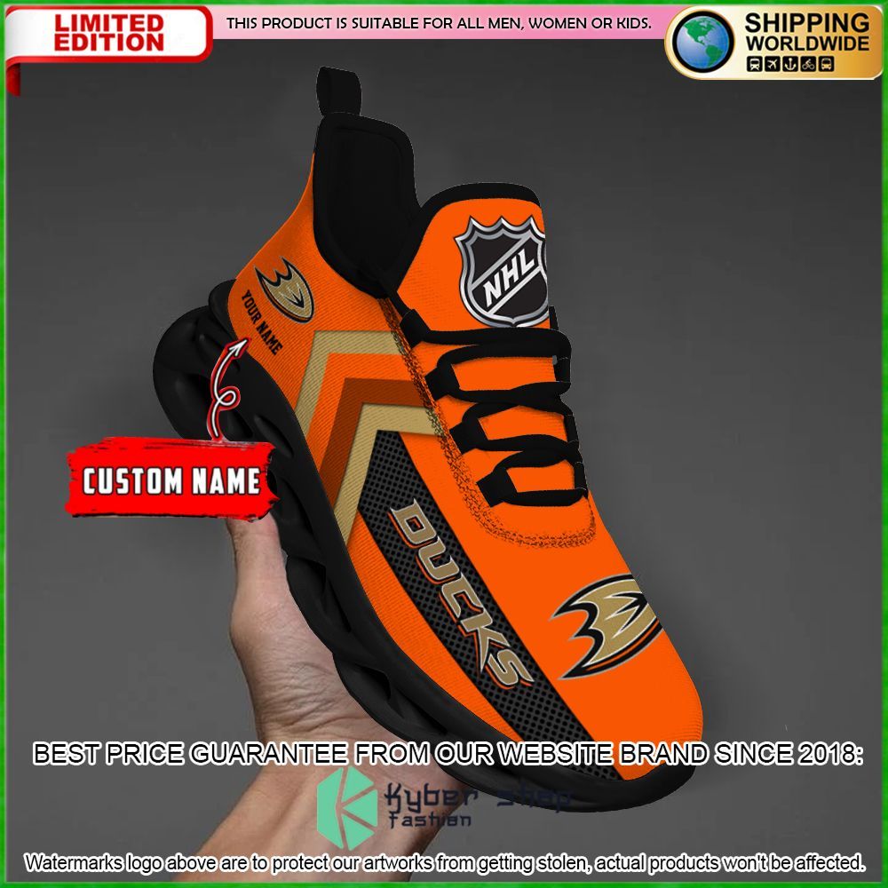 anaheim ducks custom name clunky max soul shoes limited edition gyzc5