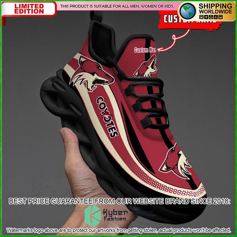 arizona coyotes custom name clunky max soul shoes limited edition f9yab