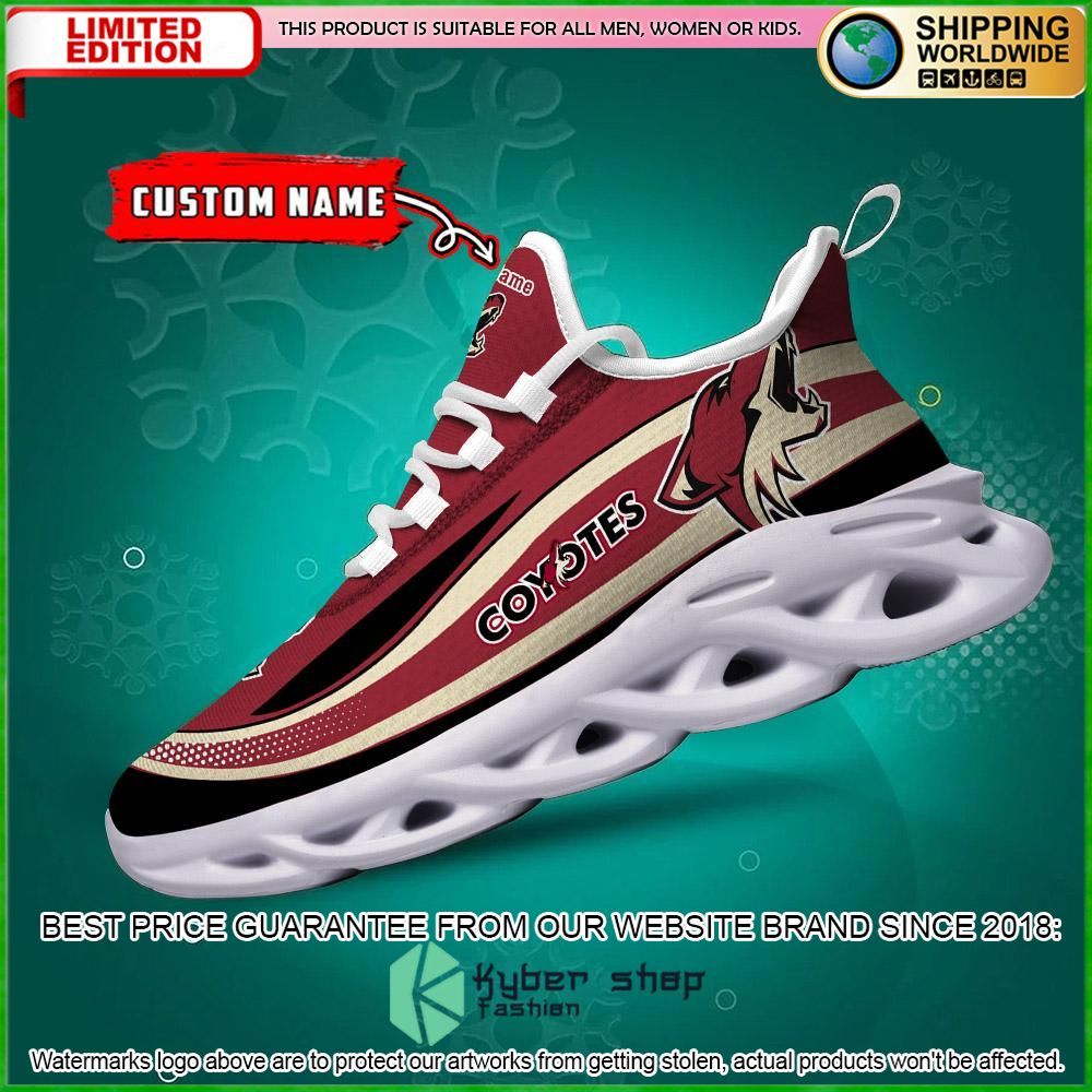 arizona coyotes custom name clunky max soul shoes limited edition kaz97