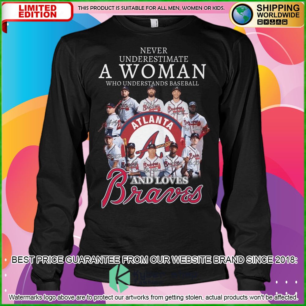 atlanta braves a woman and love braves hoodie shirt limited edition fokkd