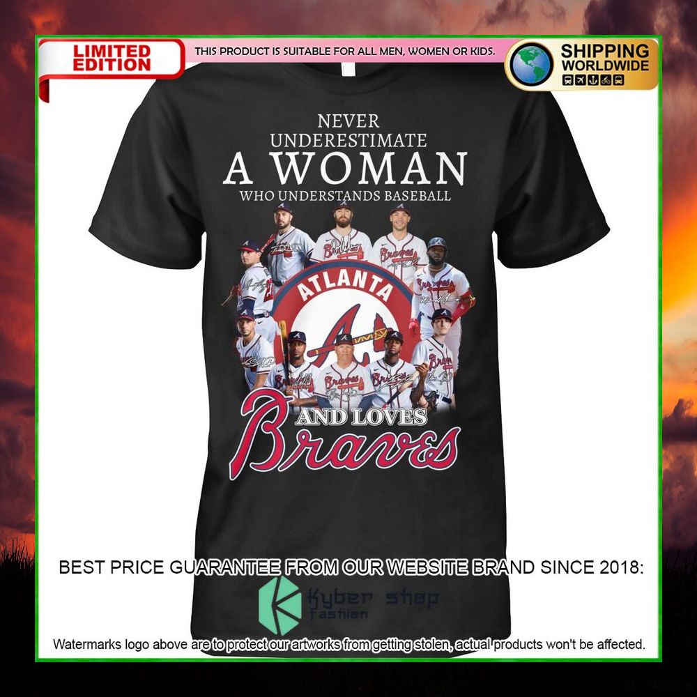 atlanta braves a woman and love braves hoodie shirt limited edition yjiw2