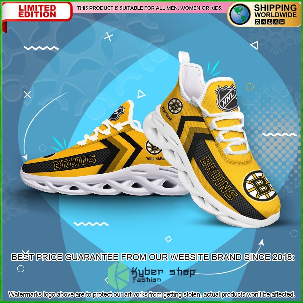 boston bruins custom name clunky max soul shoes limited edition 29d3c