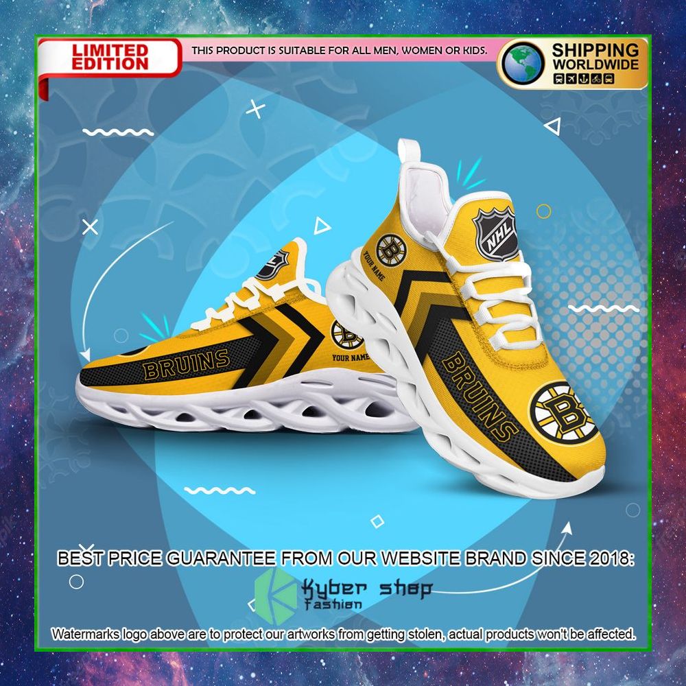boston bruins custom name clunky max soul shoes limited edition lvirs