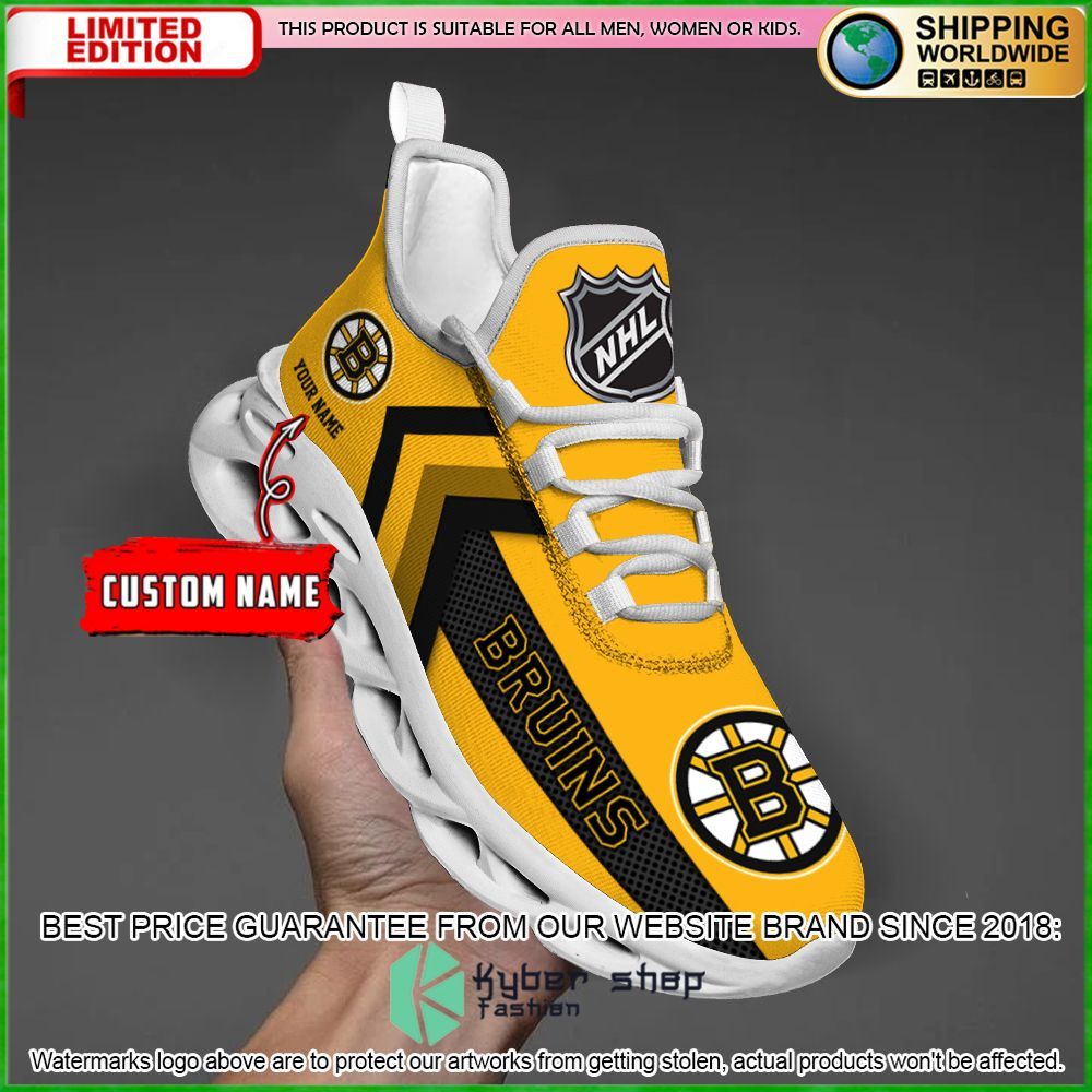 boston bruins custom name clunky max soul shoes limited edition rjpct