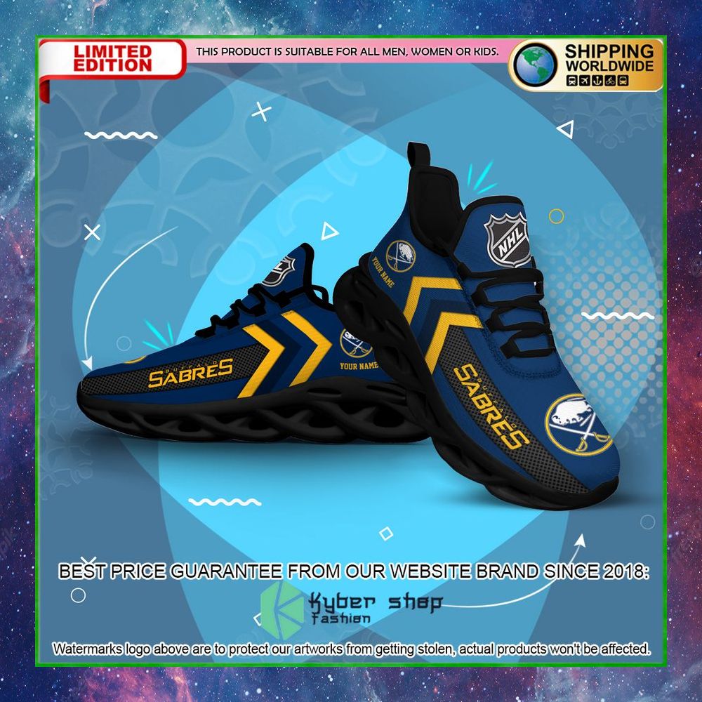 buffalo sabres custom name clunky max soul shoes limited edition cfaby