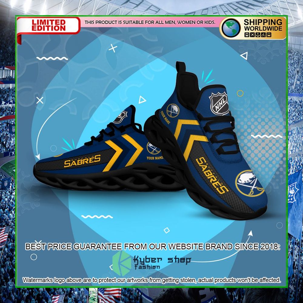 buffalo sabres custom name clunky max soul shoes limited edition hp8zl