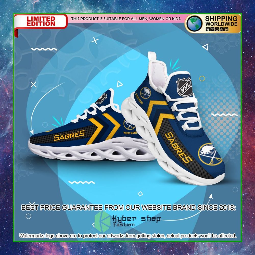 buffalo sabres custom name clunky max soul shoes limited edition