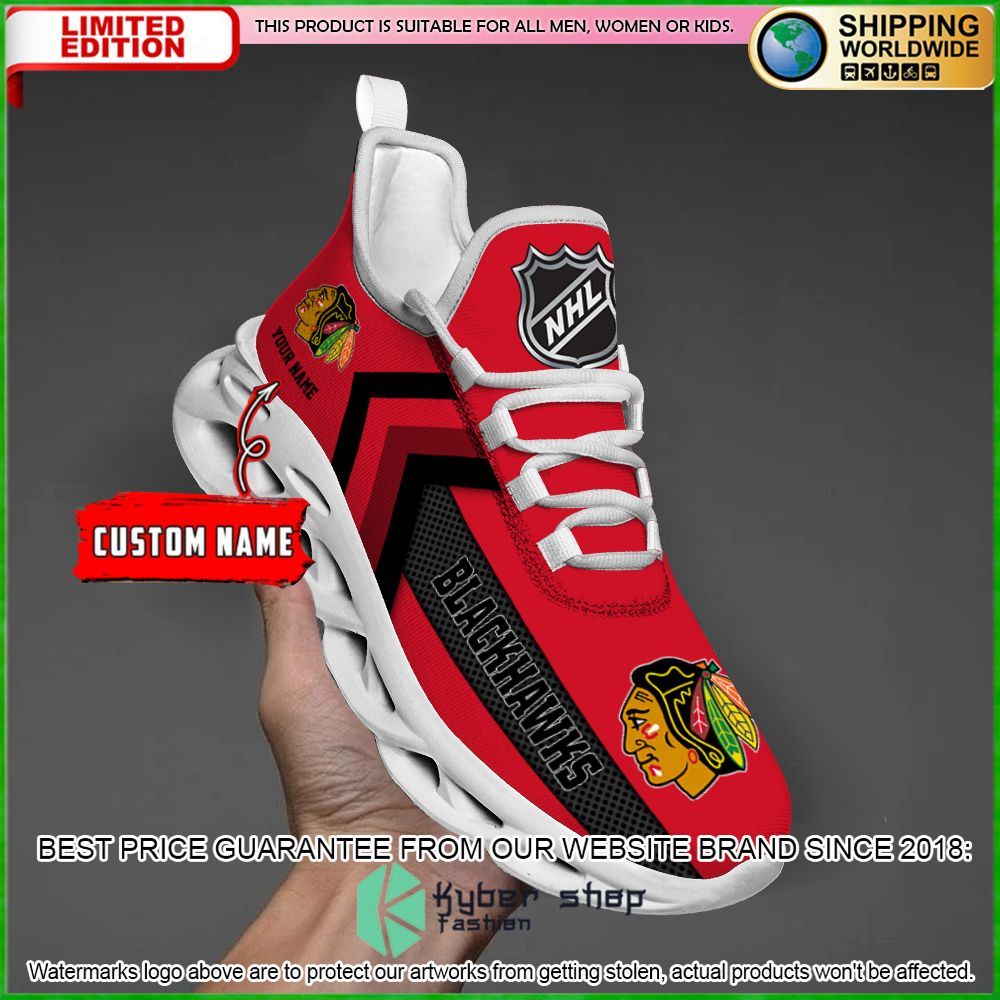 chicago blackhawks custom name clunky max soul shoes limited edition 6jzqr