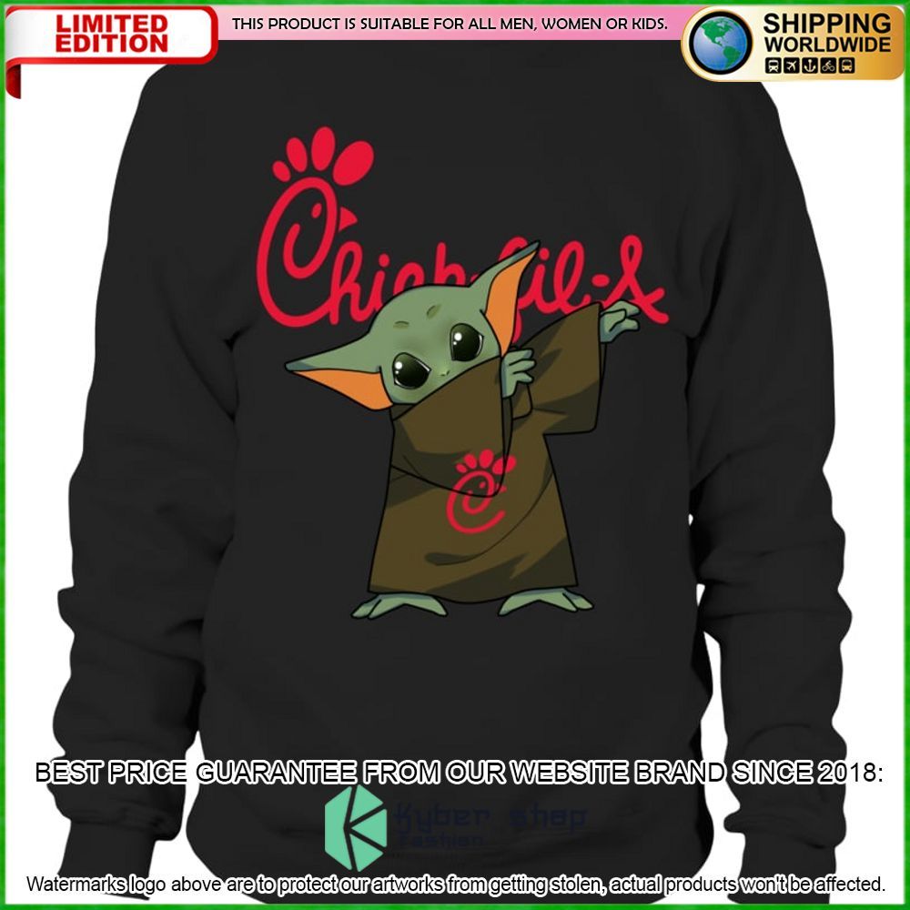 chick fil a baby yoda star wars hoodie shirt limited edition 1v1dy