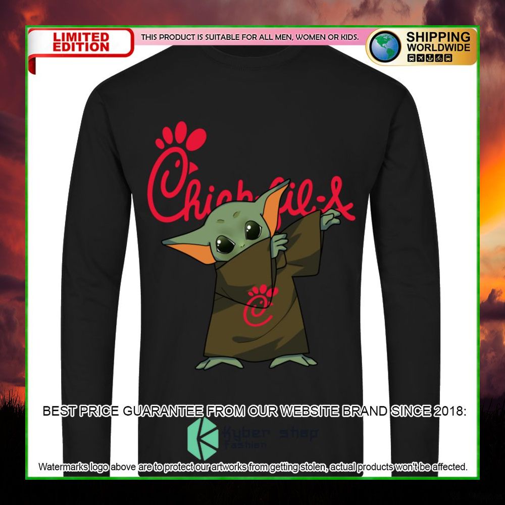 chick fil a baby yoda star wars hoodie shirt limited edition v88qt