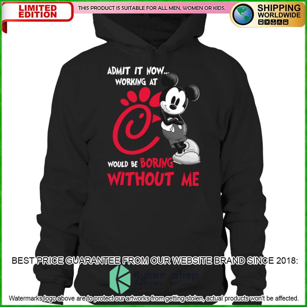 chick fil a mickey mouse admit it now working at hoodie shirt limited edition 5ta58