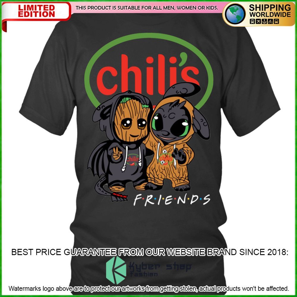 chilis baby groot stitch friends hoodie shirt limited edition 4ntv0