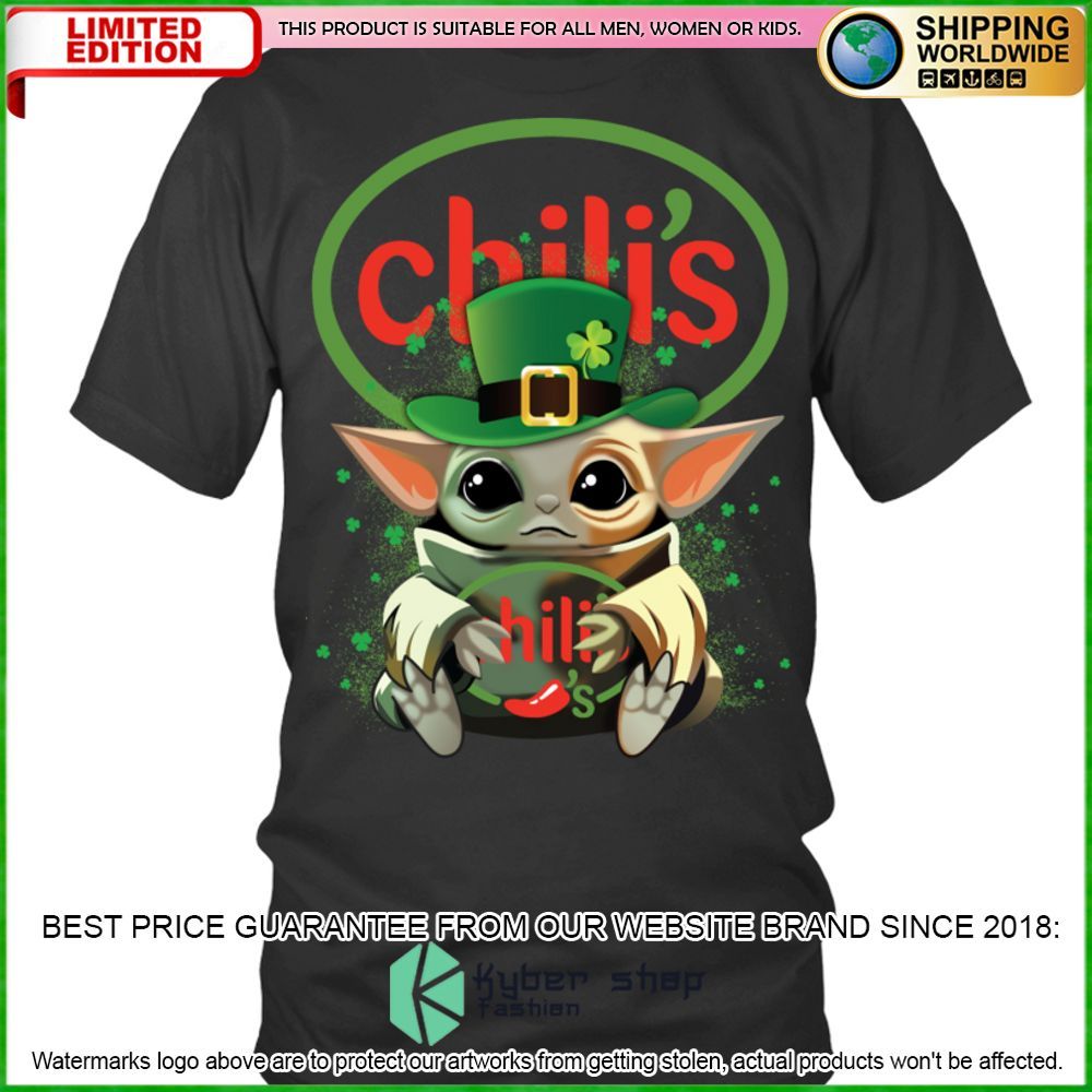 chilis baby yoda patricks day hoodie shirt limited edition iz3zd