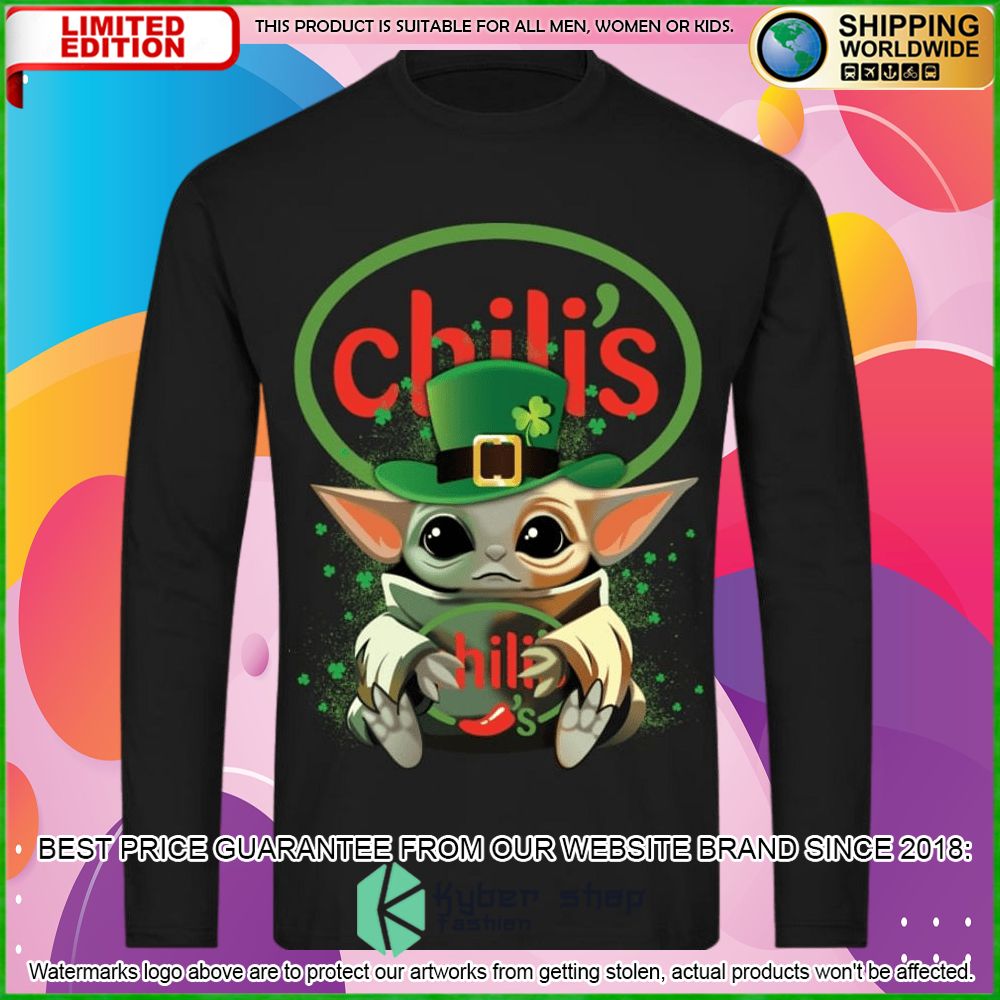 chilis baby yoda patricks day hoodie shirt limited edition r53w2