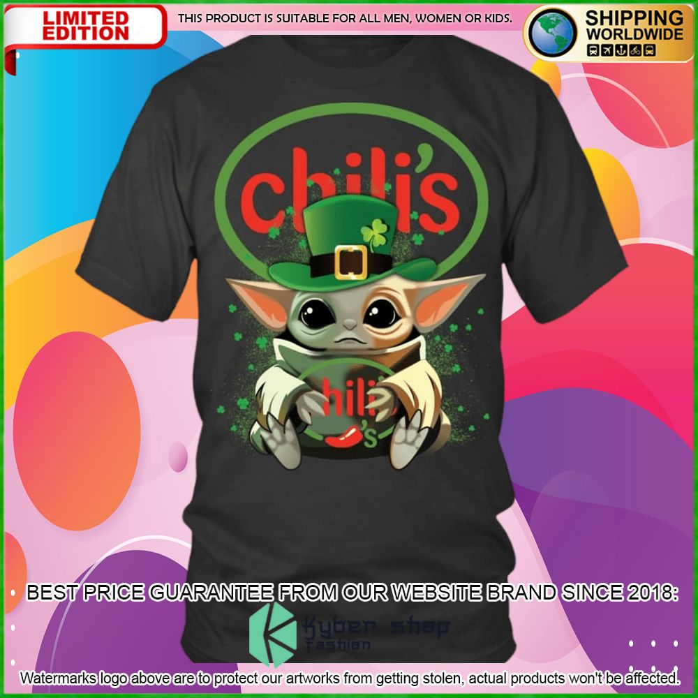 chilis baby yoda patricks day hoodie shirt limited edition vk2nr
