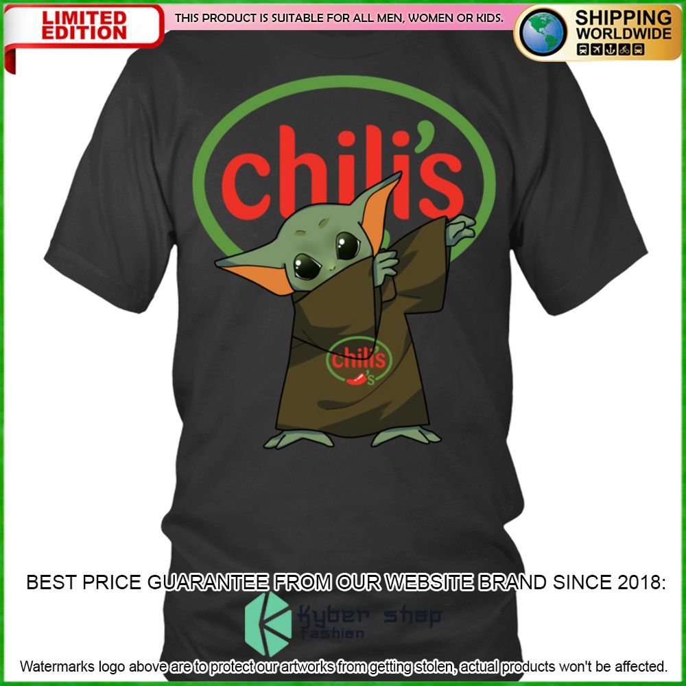 chilis baby yoda star wars hoodie shirt limited edition qaclm