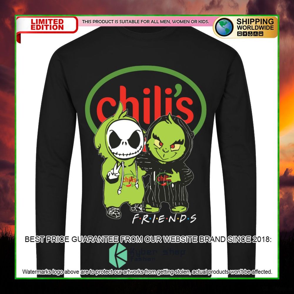 chilis jack skelltington grinch friends hoodie shirt limited edition lhyw1