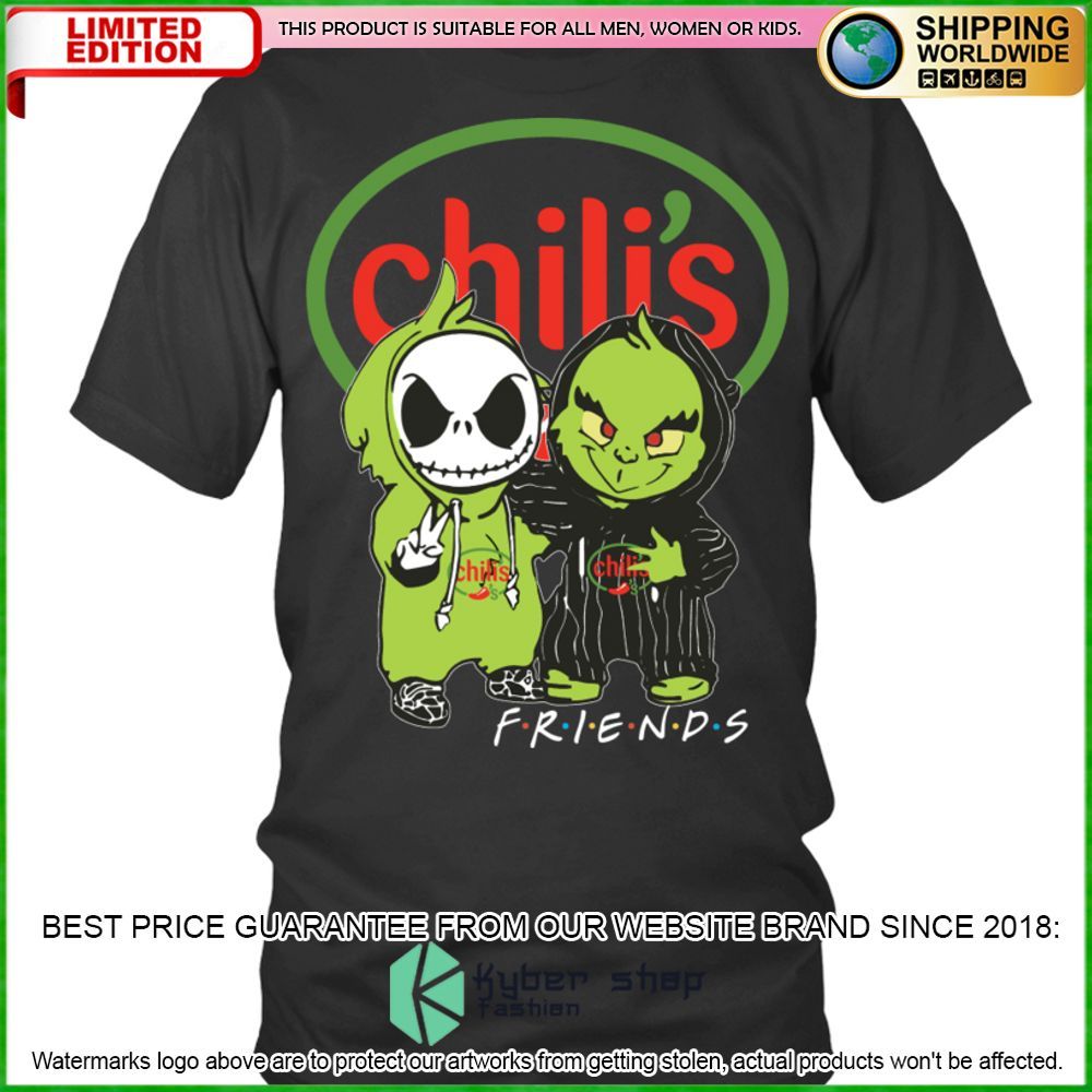chilis jack skelltington grinch friends hoodie shirt limited edition zyl37