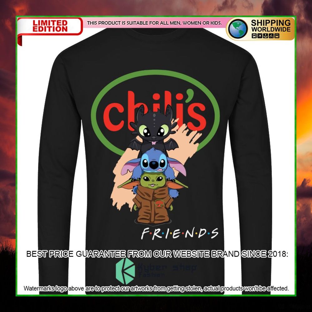 chilis toothless stitch baby yoda friends hoodie shirt limited edition s2rpa