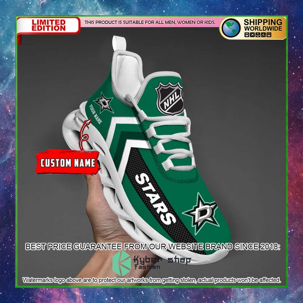 dallas stars custom name clunky max soul shoes limited edition
