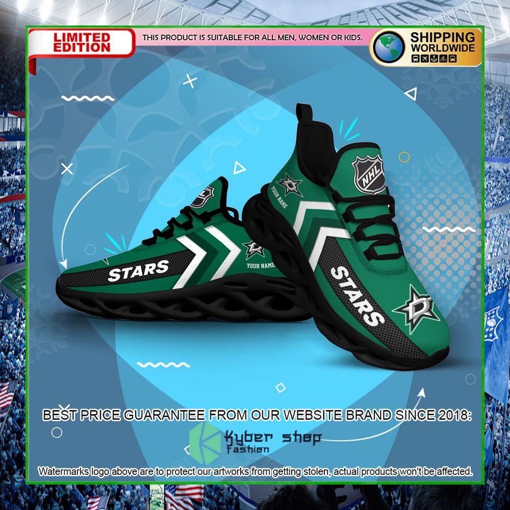 dallas stars custom name clunky max soul shoes limited edition izf3h