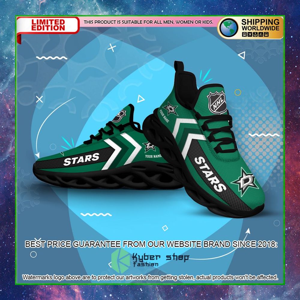dallas stars custom name clunky max soul shoes limited edition kwbvf
