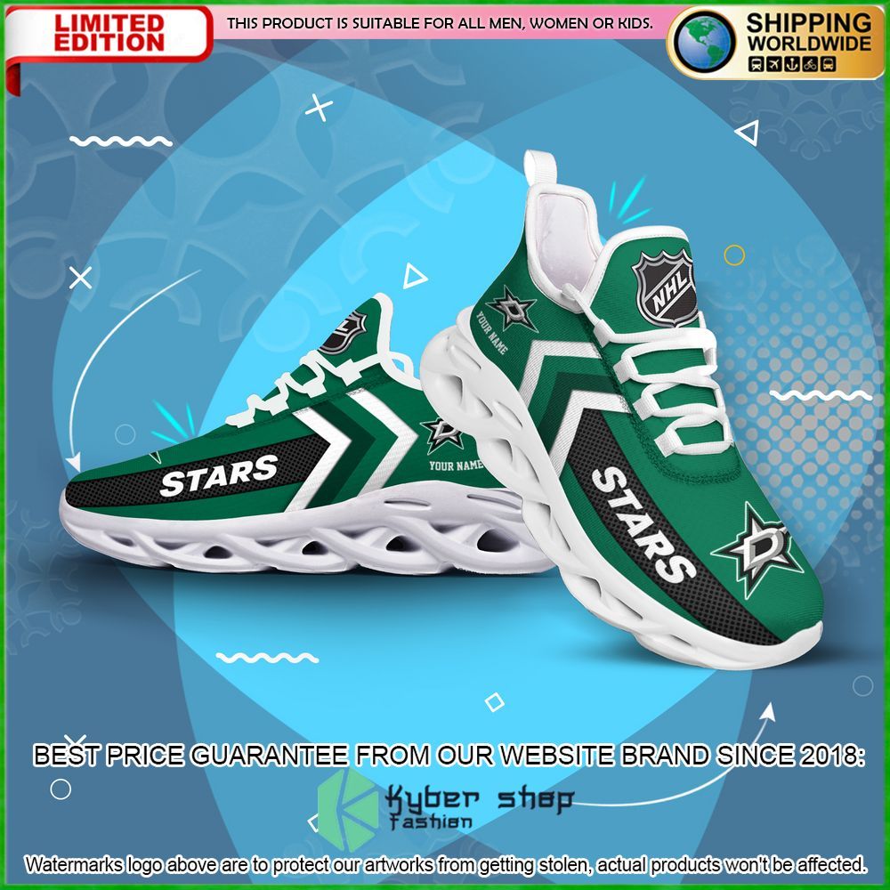 dallas stars custom name clunky max soul shoes limited edition rju4a