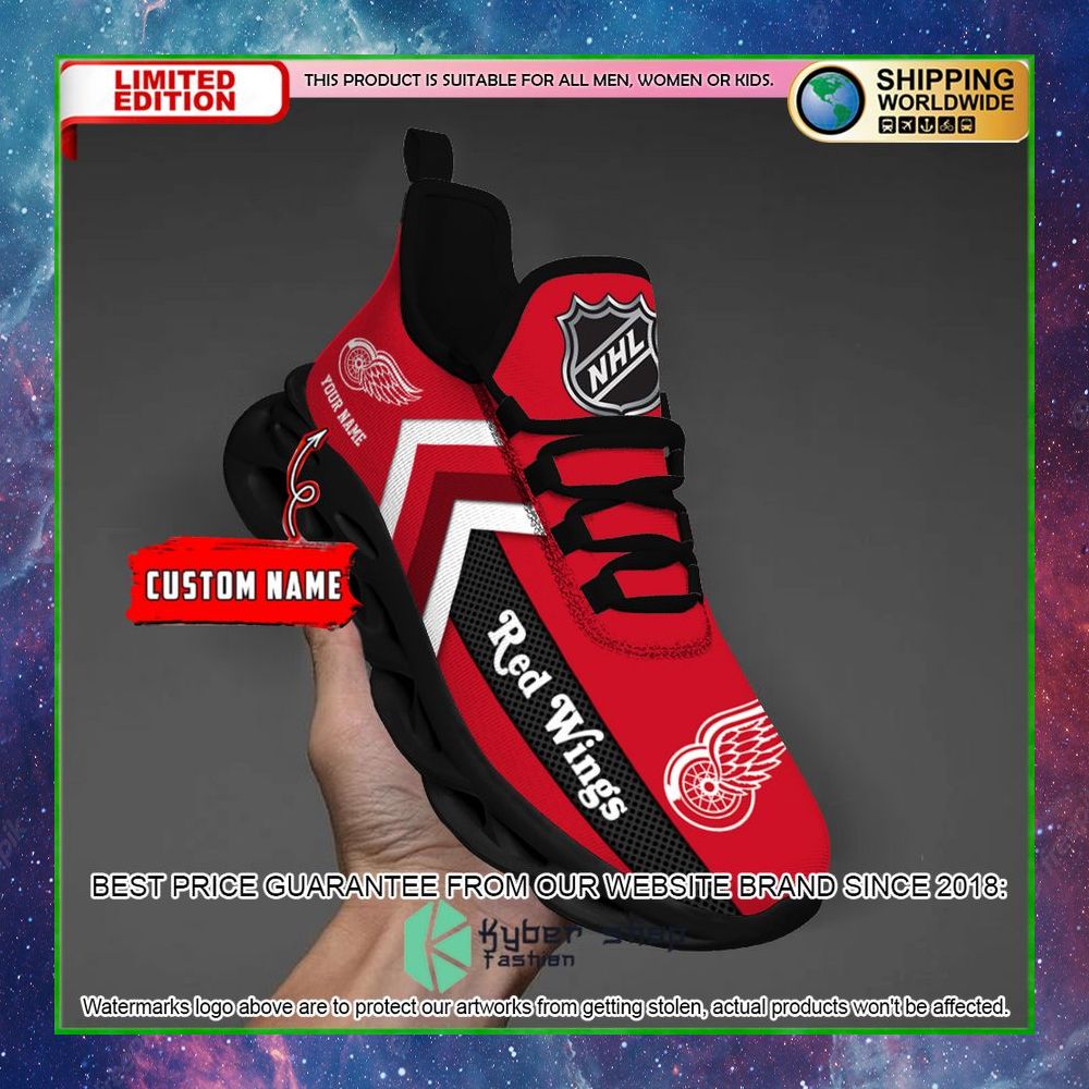 detroit red wings custom name clunky max soul shoes limited edition hoab6
