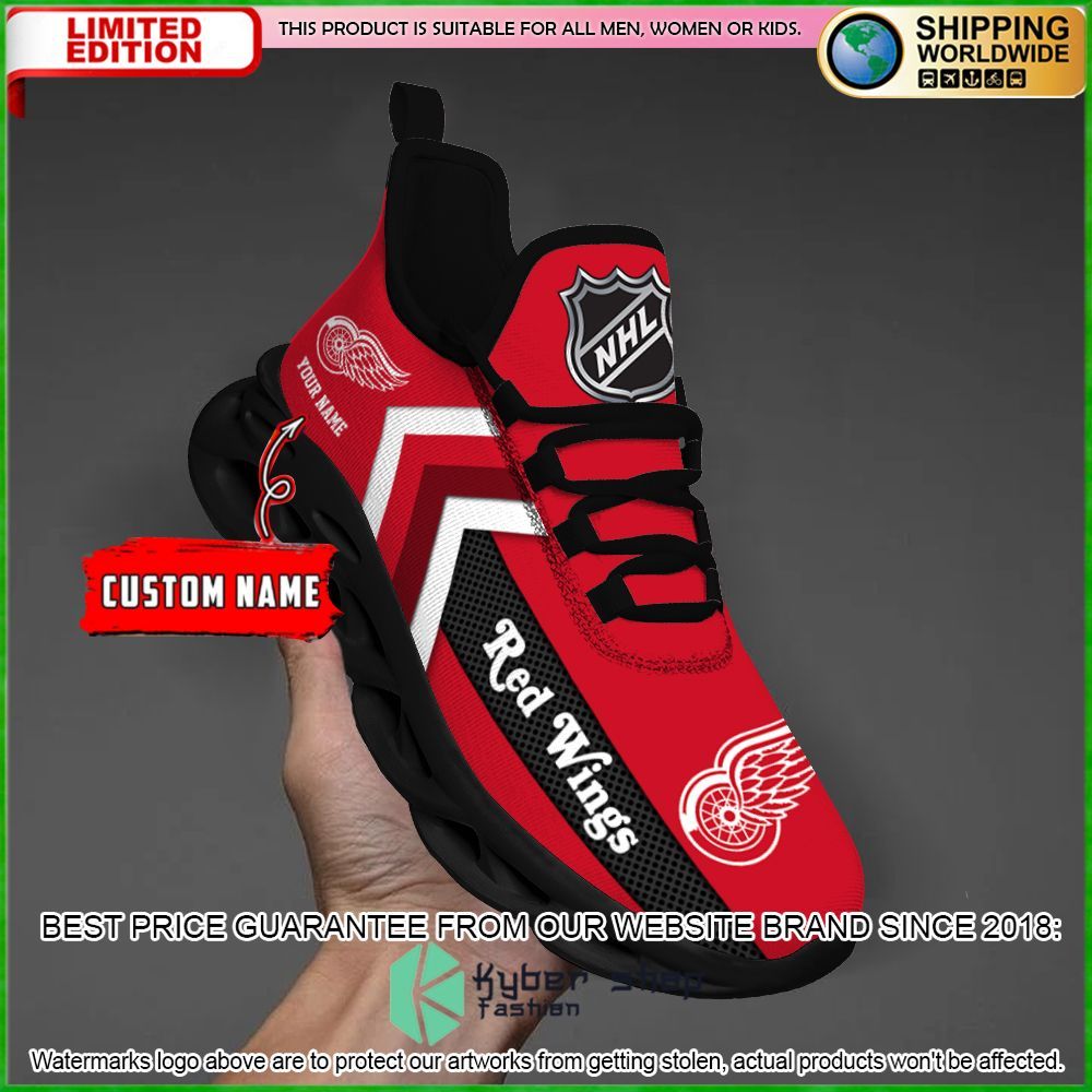 detroit red wings custom name clunky max soul shoes limited edition vpojk