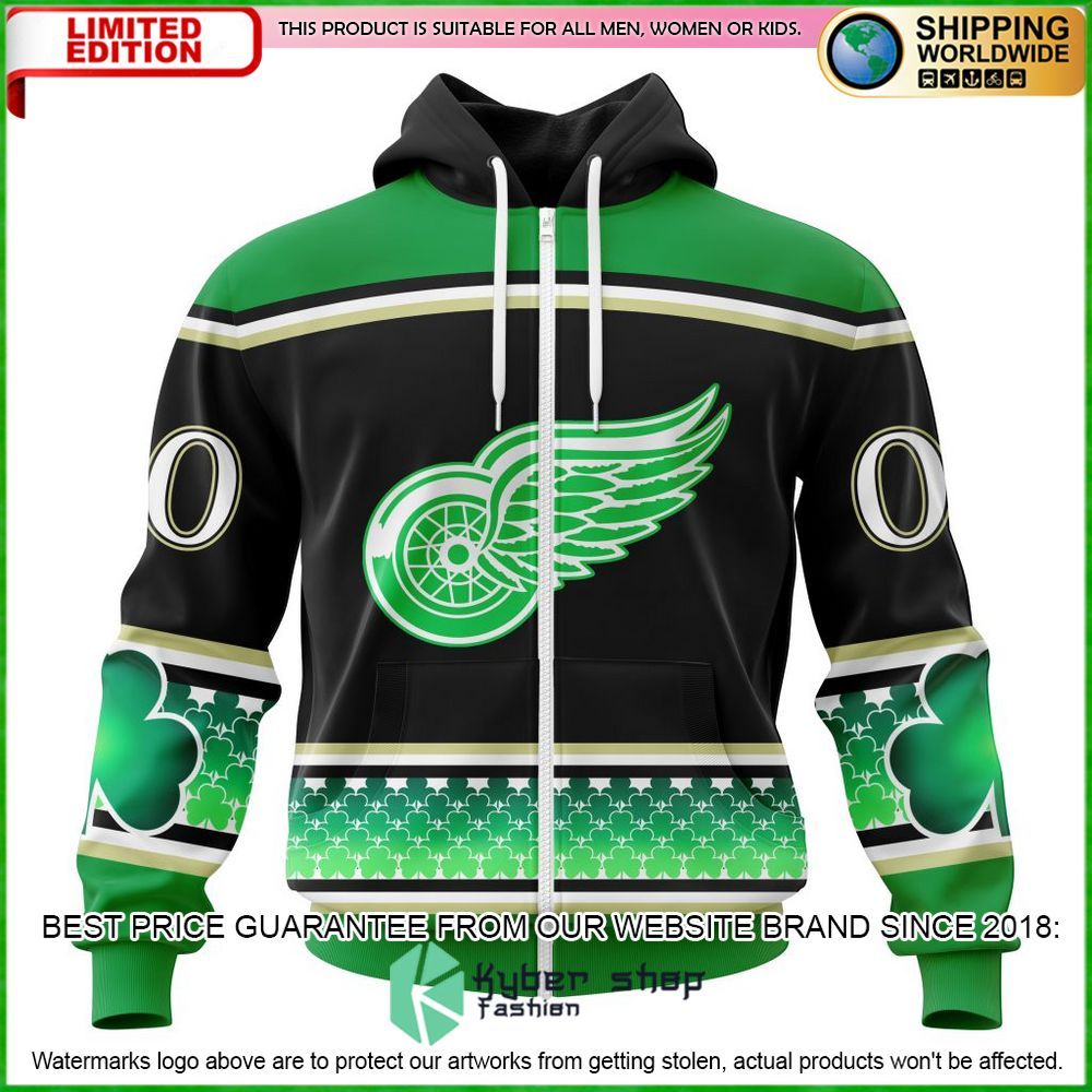 detroit red wings hockey celebrate st patricks day personalized hoodie shirt limited edition ieqre
