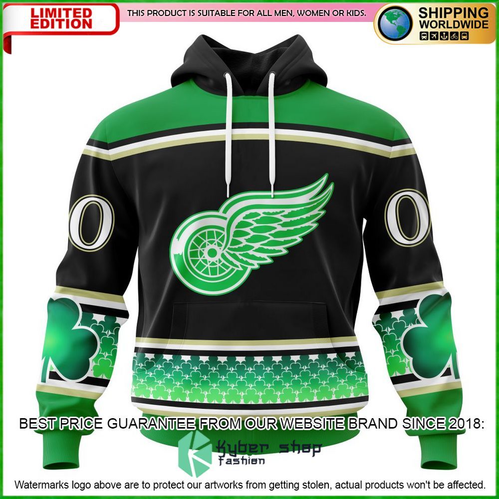 detroit red wings hockey celebrate st patricks day personalized hoodie shirt limited edition iqnoh