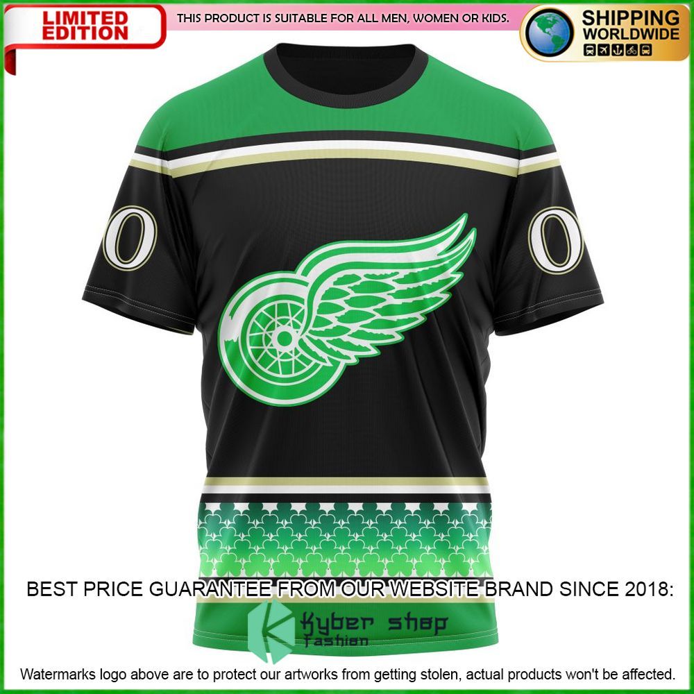 detroit red wings hockey celebrate st patricks day personalized hoodie shirt limited edition sbohp